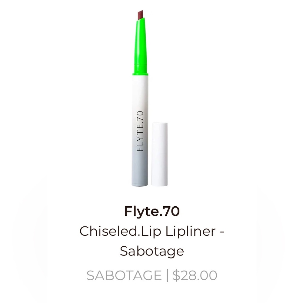 Flyte.70 Chiseled Lip Liner - Sabotage Muted‎ 'craisin' red Vegan, gluten free